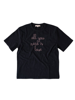 "all you need is love" T-Shirt  Lingua Franca NYC Black XS 