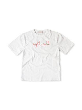 "might could" T-Shirt  Donation10p White XS 