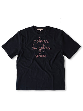 "mothers. daughters. rebels." T-Shirt CUSTOM Lingua Franca NYC Black XS 