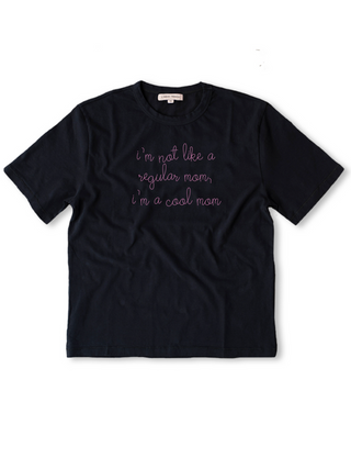 "cool mom" T-Shirt  Lingua Franca Black XS 