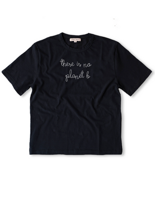 "there is no planet b" T-Shirt  Lingua Franca Black XS 