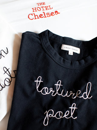 "tortured poet" T-Shirt Dubow Style SKU Lingua Franca NYC   