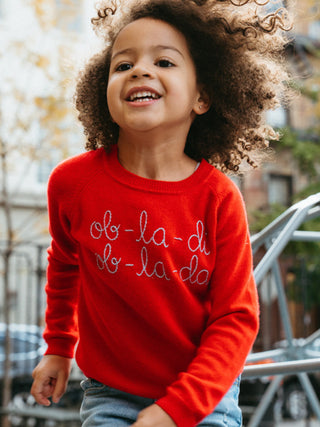 "ob-la-di, ob-la-da" Kids Crewneck Sweater Lingua Franca NYC   