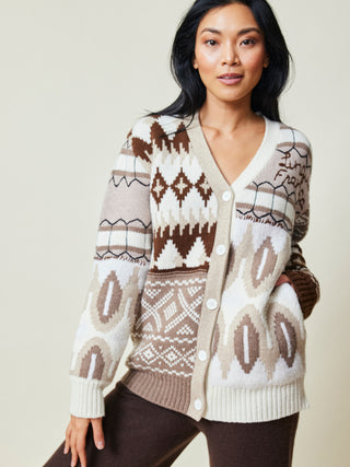 Lucy Oversized Cardigan Sweater Lingua Franca NYC   