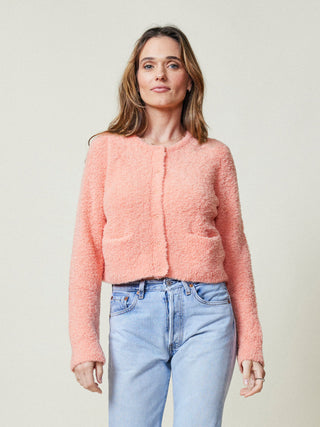 Nala Cropped Cardigan Sweater Lingua Franca NYC   