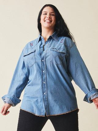 Custom Wrangler® Womens Shirt STYLE SKU Lingua Franca NYC   