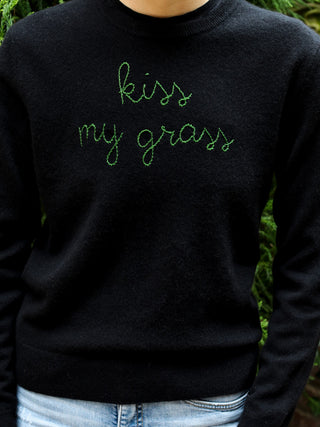 "kiss my grass" Crewneck STYLE SKU Donation10p   