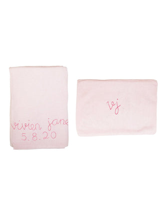 Custom Baby Blanket CUSTOM Lingua Franca NYC Inc. Pale Pink OS 