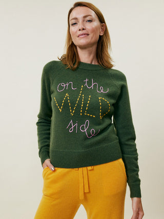 On the Wild Side Raglan Sweater Lingua Franca NYC   