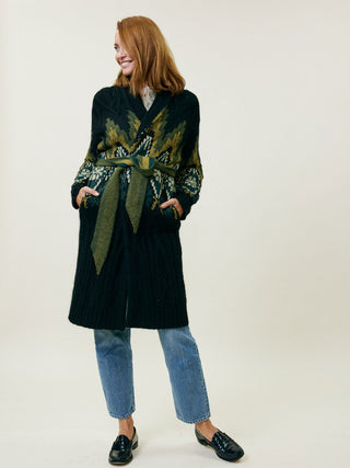 Margaux Jacquard Robe Sweater Lingua Franca NYC   