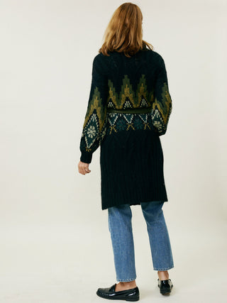 Margaux Jacquard Robe Sweater Lingua Franca NYC   