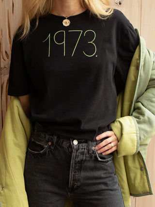 "1973" T-Shirt  Donation10p Black XS 