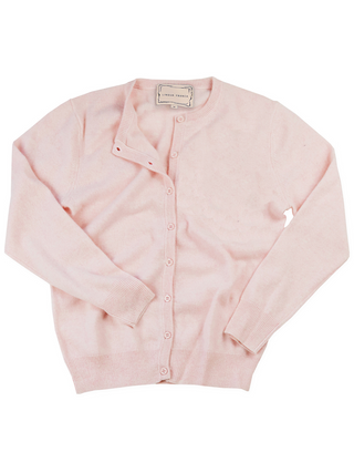 "in my eras era" Cardigan Sweater Lingua Franca NYC Pale Pink XS 