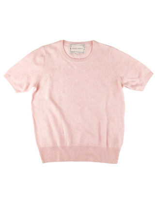 Short Sleeve Sweater, Sans Stitching Womens Lingua Franca NYC   