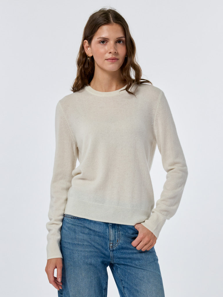 Custom Womens Crewneck - Hand Embroidered Cashmere | LINGUA FRANCA