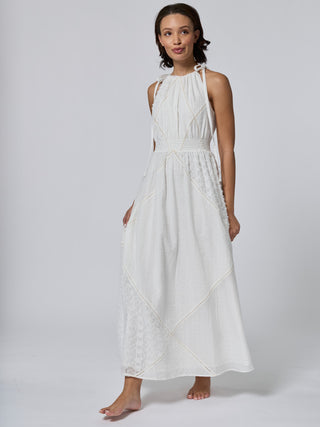 Louisa Dress RTW Lingua Franca NYC Ivory XS
