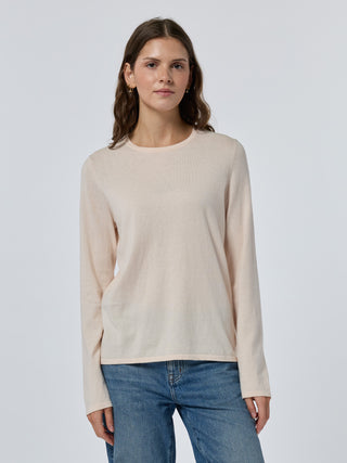 Custom Mara Cotton Crewneck Cotton Silk Core in Sunkissed