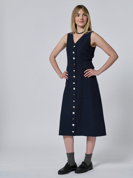 Oliver Vest Dress – Lingua Franca NYC