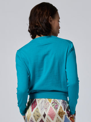 "give a damn" Cotton Silk Crewneck Cotton Silk LINGUA FRANCA NYC