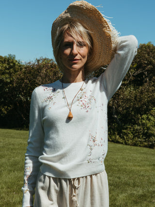 Scribble 100% Cashmere Crewneck