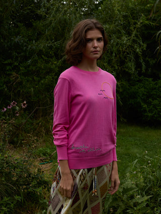 Breathe Crewneck RTW Lingua Franca NYC