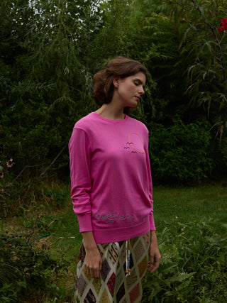 Breathe Crewneck RTW Lingua Franca NYC