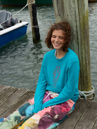 Lobster Crewneck RTW Lingua Franca NYC