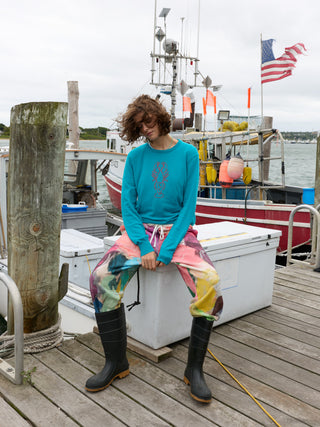 Lobster Crewneck RTW Lingua Franca NYC