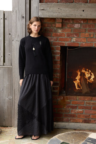 Custom Maxine Sweater Cotton Cashmere LINGUA FRANCA NYC