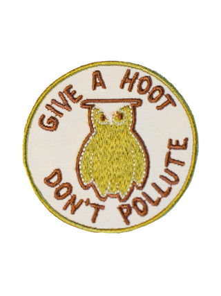 Give A Hoot Don't Pollute Patch Patch Lingua Franca NYC   