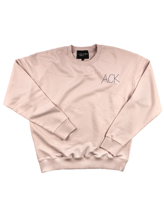 "ACK" Men's Sweatshirt Sweatshirt Ecovest Light Pink S 