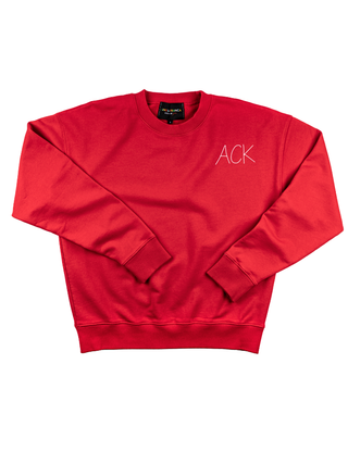 "ACK" Men's Sweatshirt Sweatshirt Ecovest Red S 