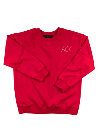 "ACK" Kids' Sweatshirt Sweatshirt Ecovest Red 2T 