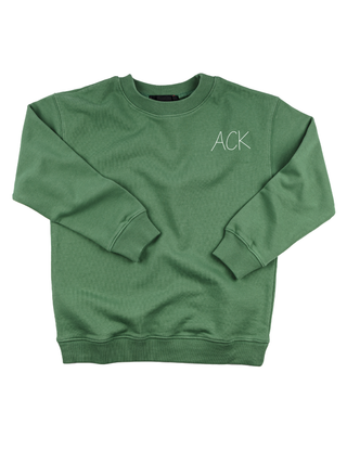"ACK" Kids' Sweatshirt Sweatshirt Ecovest Vintage Green 2T 