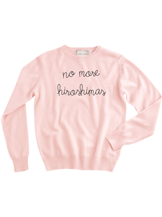 "no more hiroshimas" Women's Crewneck
