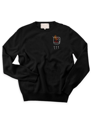 1:1:1 Negroni Crewneck Cashmere Core LINGUA FRANCA NYC Black XS