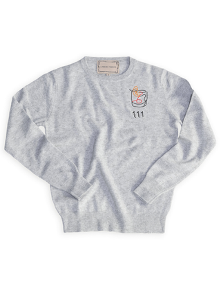 1:1:1 Negroni Crewneck Cashmere Core LINGUA FRANCA NYC Smoke XS