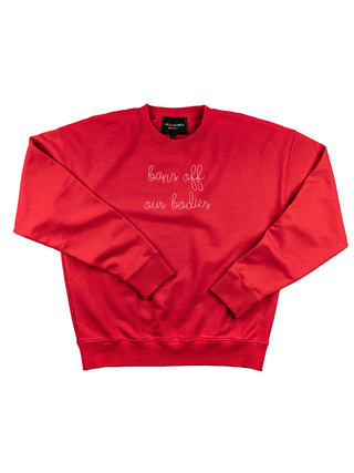 "bans off our bodies" Women's Sweatshirt Sweatshirt Dubow Red XS 