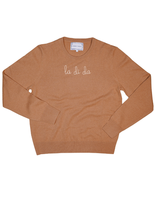"la di da" Women's Crewneck Cashmere Core LINGUA FRANCA NYC