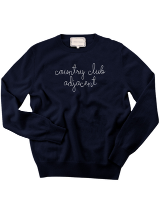"country club adjacent" Women's Crewneck