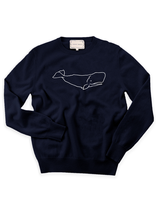 "whale" Crewneck  Lingua Franca NYC   