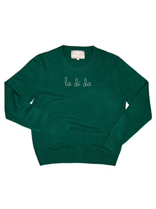 "la di da" Women's Crewneck Cashmere Core LINGUA FRANCA NYC