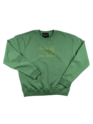 "bans off our bodies" Women's Sweatshirt Sweatshirt Dubow Vintage Green XS 