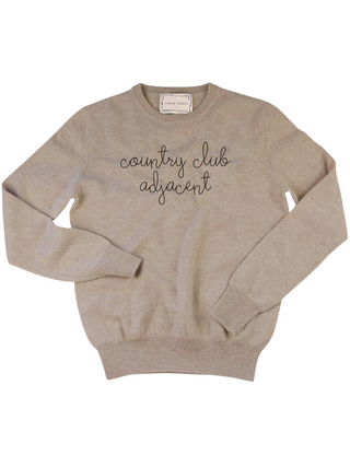 "country club adjacent" Women's Crewneck