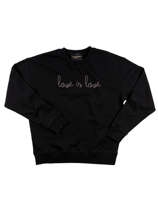 "love is love" Women's Sweatshirt Sweatshirt Dubow XS Black 
