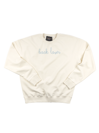 "book lover" Womens Sweatshirt Sweatshirt Ecovest Cream XS 