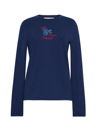 Your Vote, Your Voice with Peace Sign Mara Crewneck