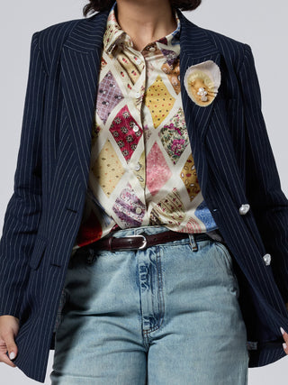 Emerson Button Up Shirt RTW Lingua Franca NYC