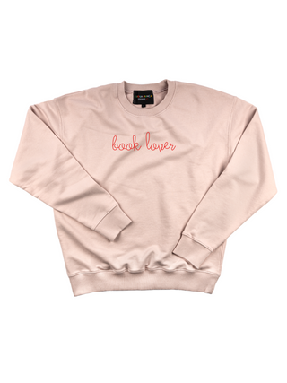 "book lover" Womens Sweatshirt Sweatshirt Ecovest Light Pink XS 