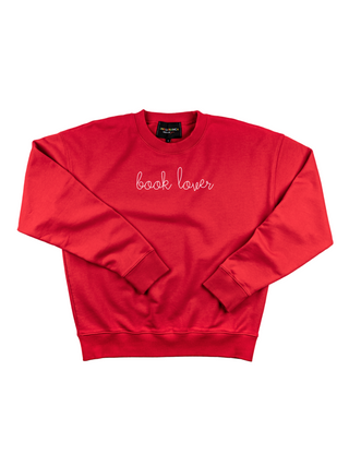 "book lover" Womens Sweatshirt Sweatshirt Ecovest Red XS 